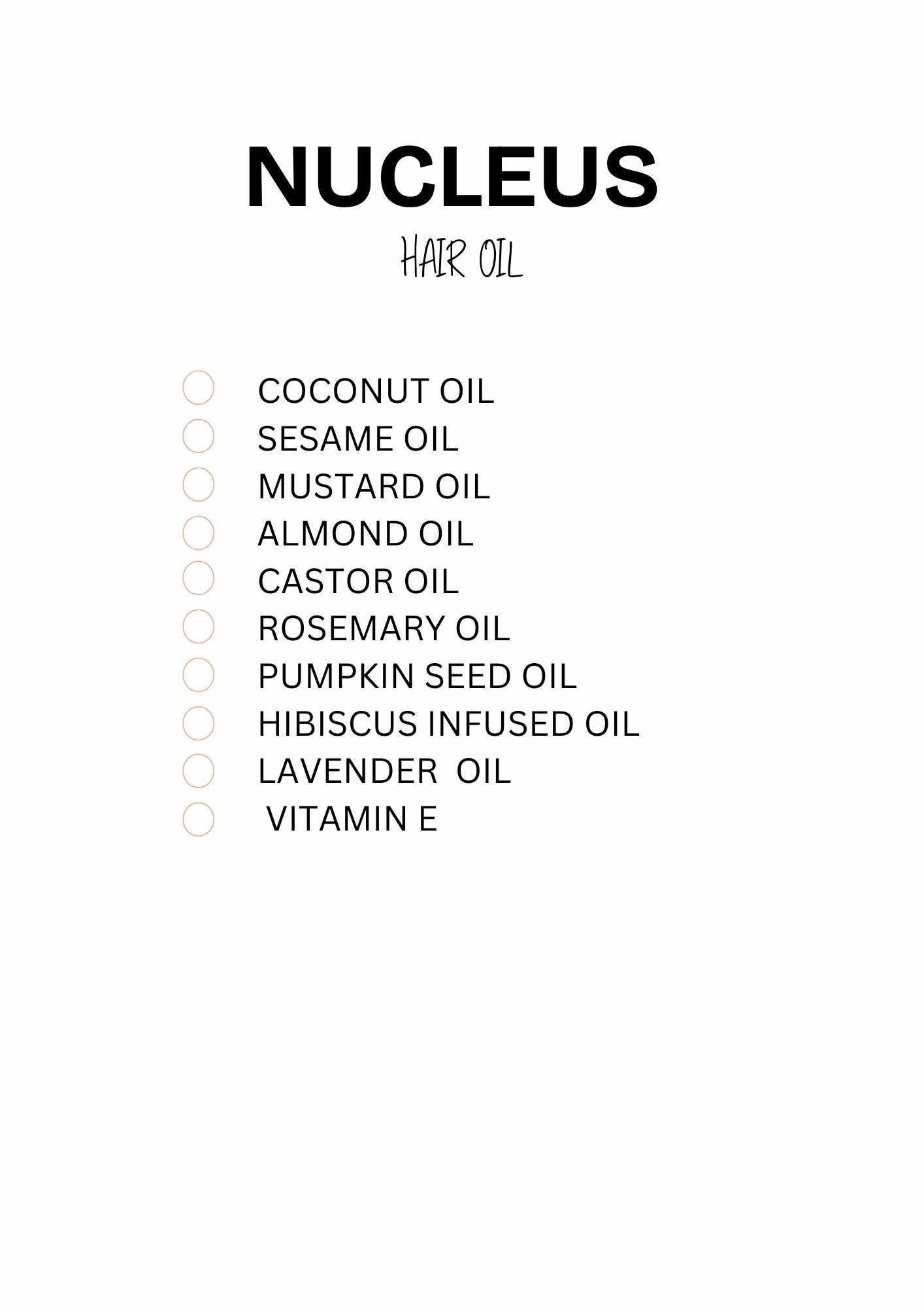 Scalp & Hair Oil - Nucleus - Nucleus
