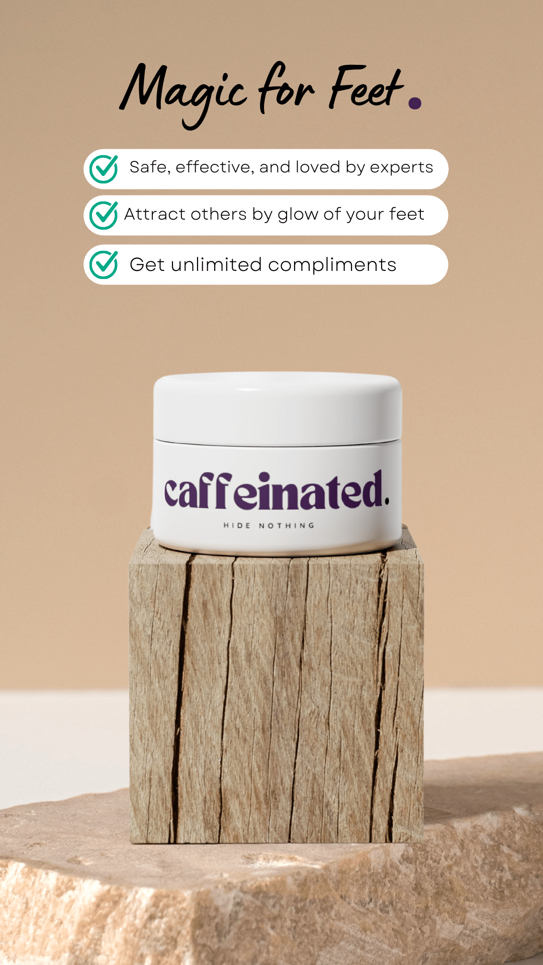 Cracks n callus repair Cream - Caffeinated™ - FootFix